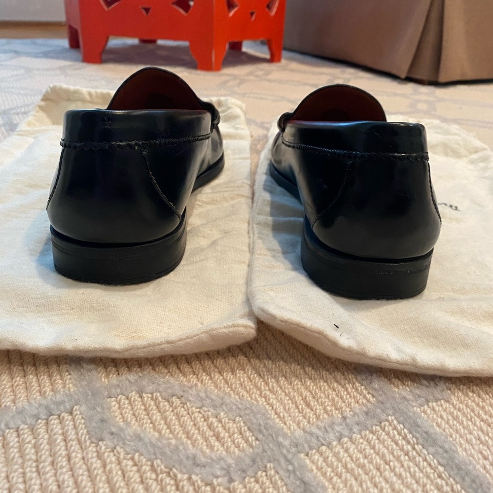 J. Crew Black Leather Penny Loafers - Picture 3 of 8